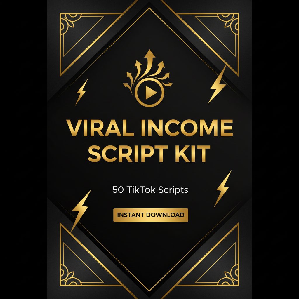 Viral Income Script Kit — 50 TikTok Scripts for Making Money Online (Instant Download)